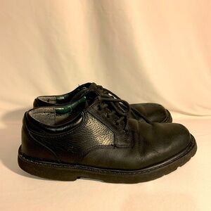 Dockers Men's Stain Defender Oil Resistant Leather Black Work Shoes sz 10M